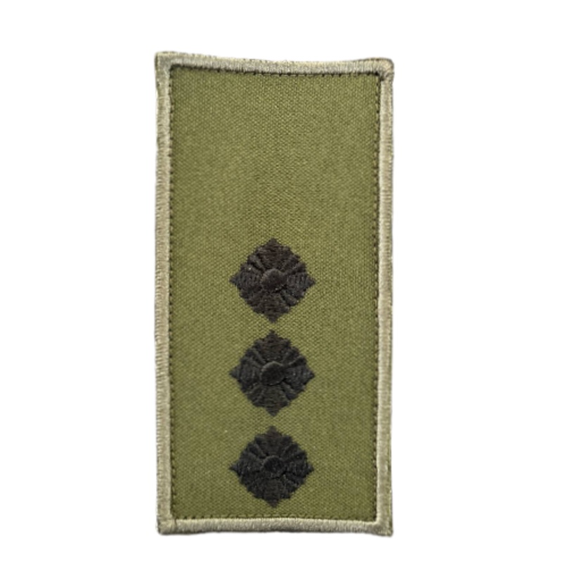 Olive Velcro Chest Patch for Senior Lieutenant