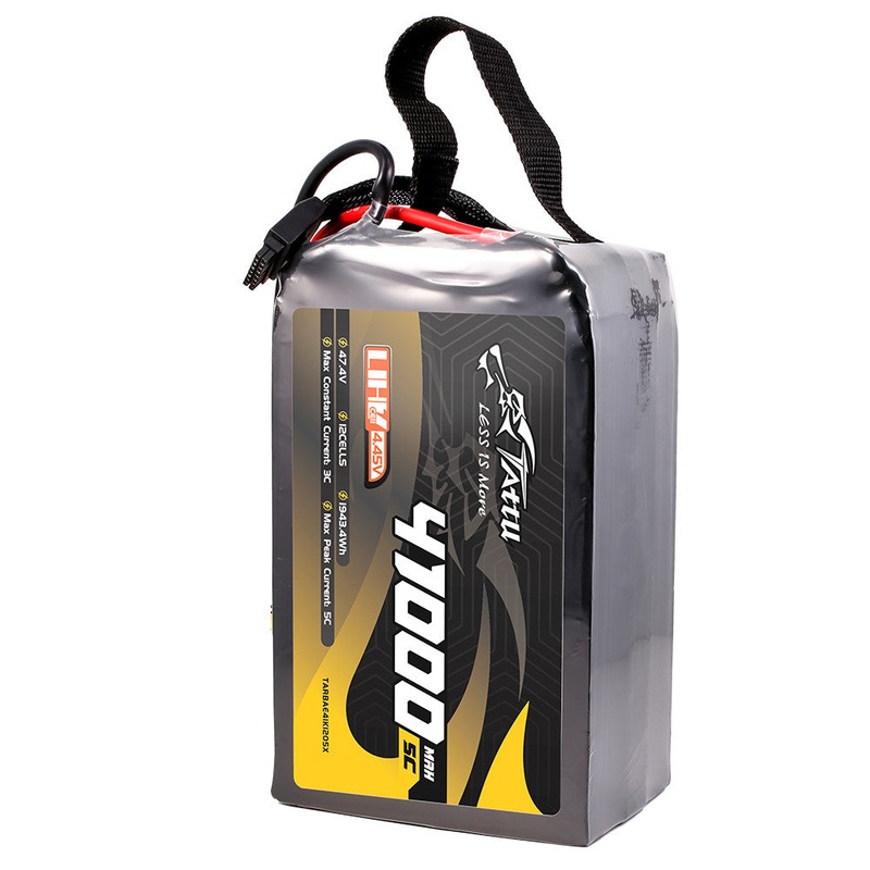 Tattu UHV 41000mAh 12S1P 47.4V 5C LiPo Battery (4.45V/Cell) with QS8 Plug
