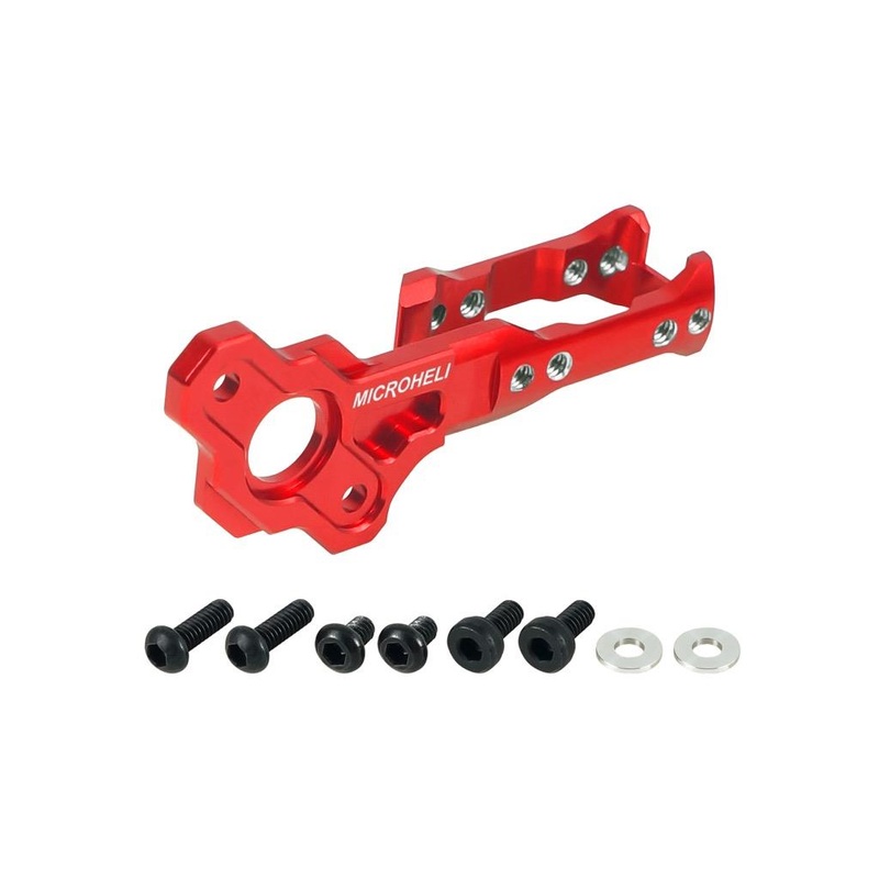 CNC Aluminium Tail Motor Mount (Red) - Blade Revolution 235 CP : MH-235C125