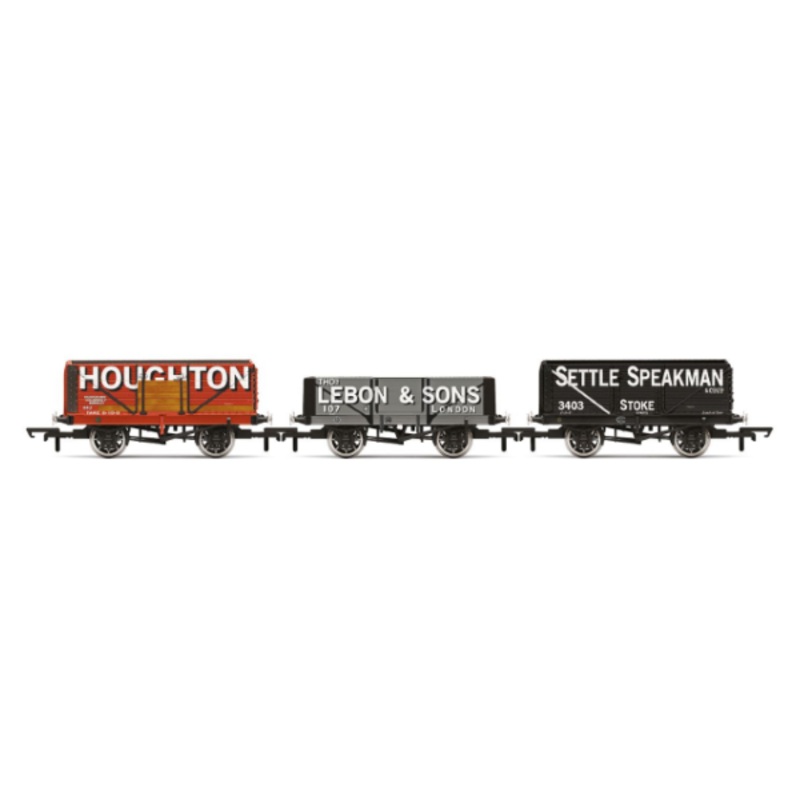 Hornby R60116 Triple Wagon Pack Houghton Main Thos. Lebon & Sons & Settle Speakman - Era 3