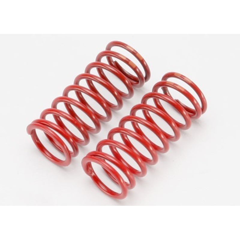 Traxxas 5649 - Spring shock (red) (long) (GTR) (5.4 rate double orange stripe) (1 pair)