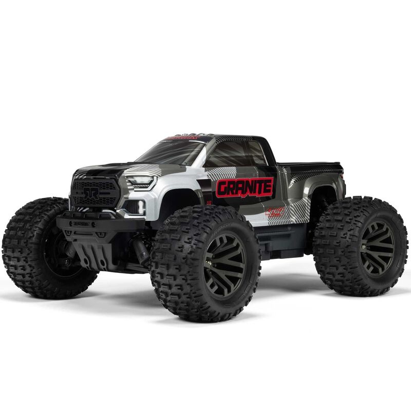 ARRMA ARA4302V4T3 1/10 GRANITE 223S DSC 4X4 RTR Brushless Monster Truck, Gun Metal