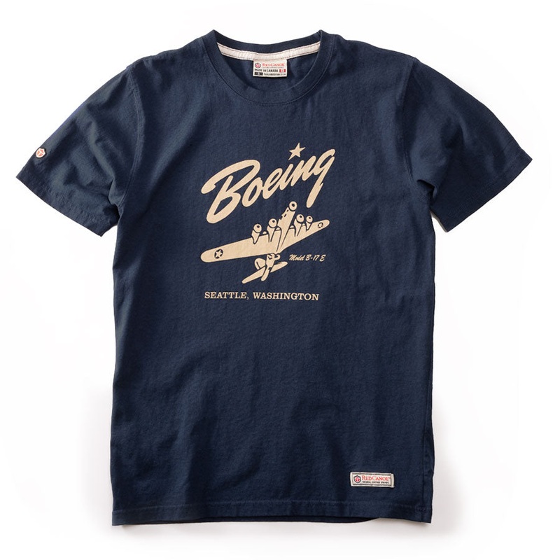 Boeing B-17 T-Shirt-Blue-XXL