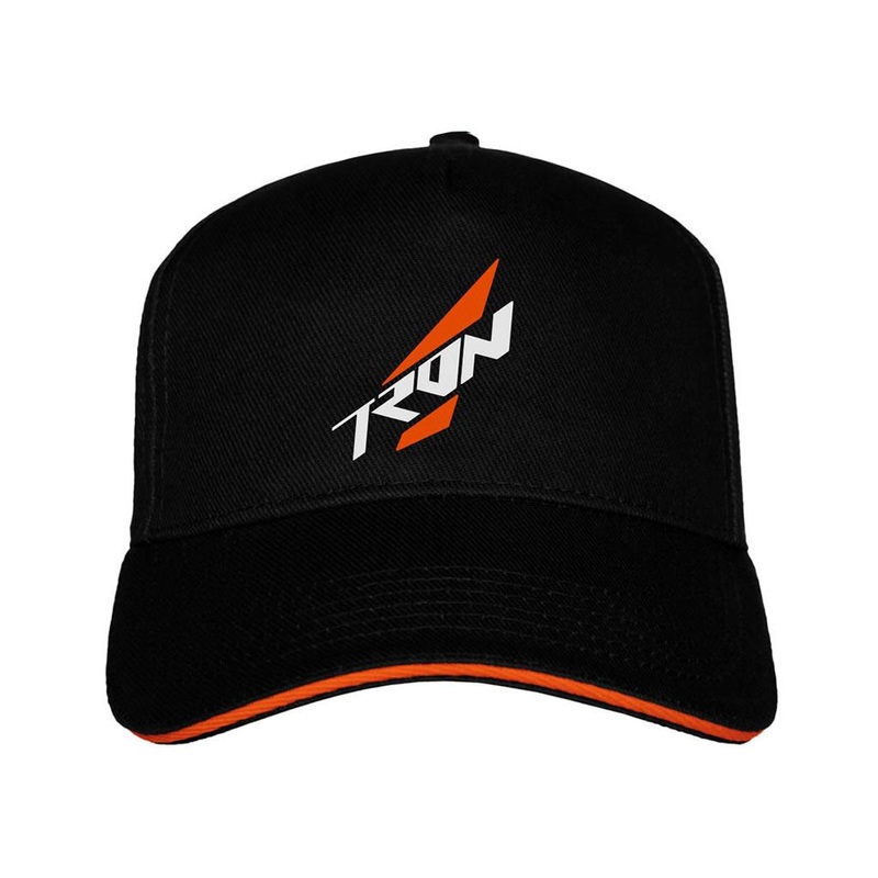 Tron Flexfit Cap XL - White Logo 3D Stitch : TR200