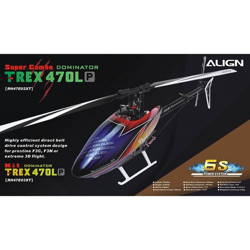 Align T-Rex 470LP Dominator KIT : RH47E03XT