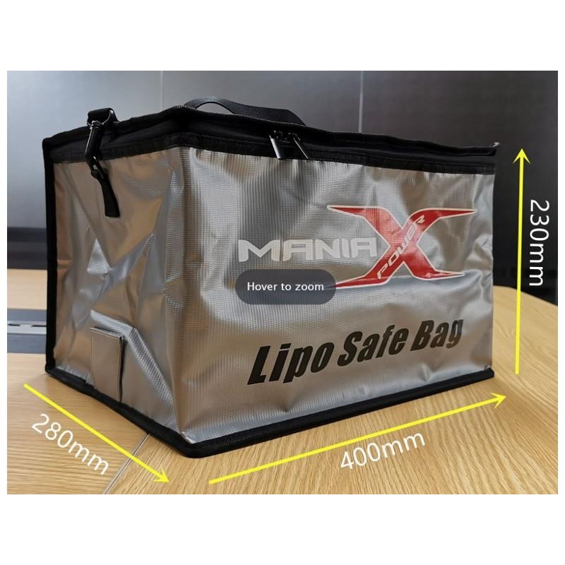 ManiaxX Charge/Safety Bag - 230 x 280 x 400mm : MXBAG005
