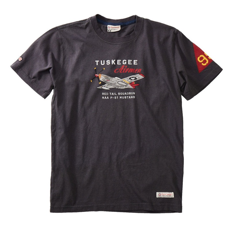 P-51 Tuskegee Red Tails T-Shirt Slate
