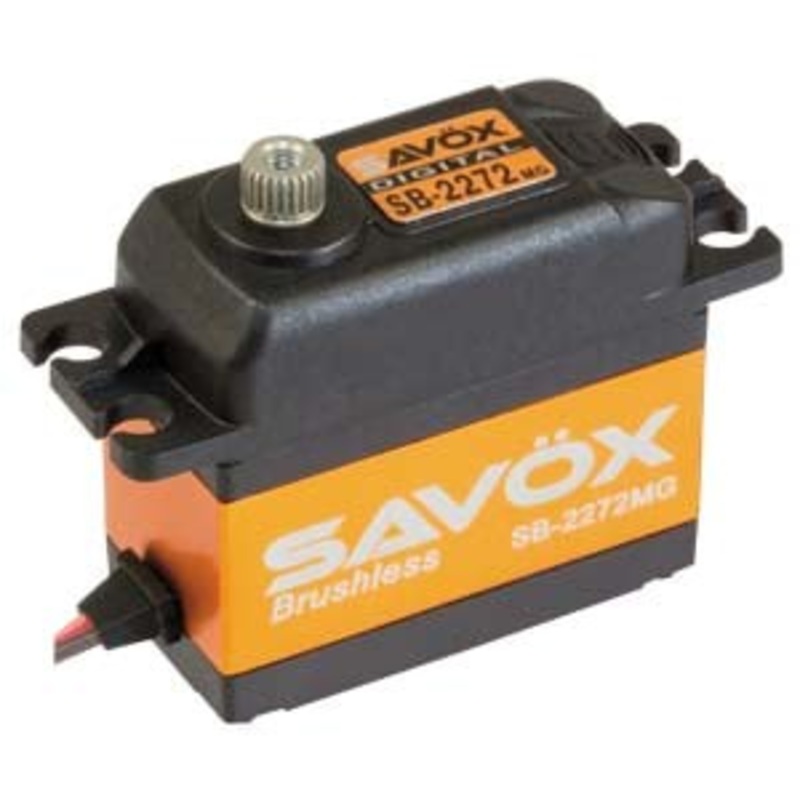 Savox SB-2272MGP HV Brushless Standard size Heli Tail Servo ONLY. 7kg/cm 0.035sec @7.4v Digital Servo with Soft Start 69g 40.3x20.2x38.5mm