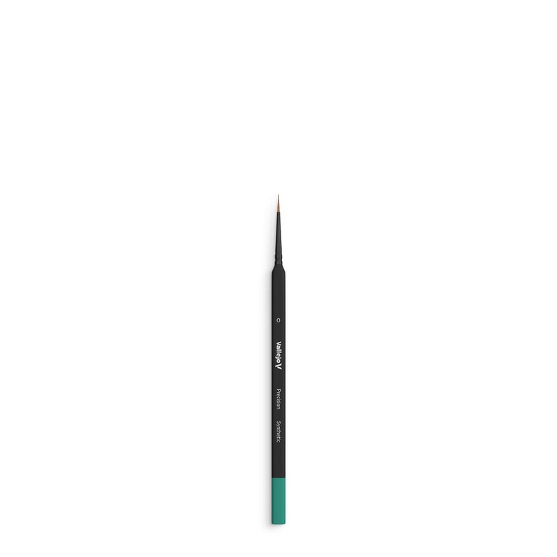 Vallejo AVB03000 Brush - Precision - Round Synthetic Brush, Triangular Handle No. 0