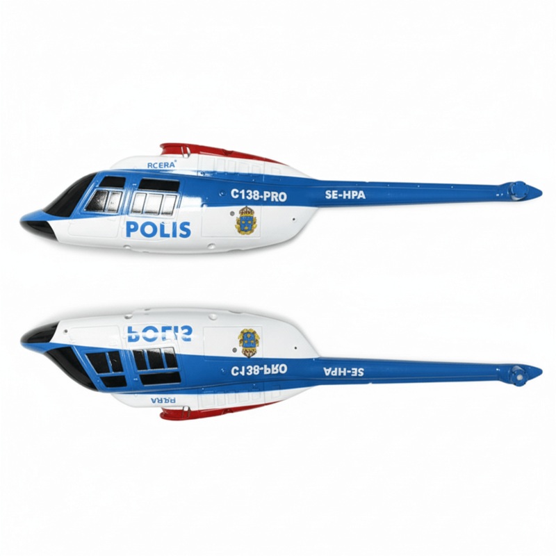 RC ERA C138 Pro Brushless Fuselage Canopy Set (Blue/White)