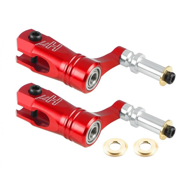 Aluminium Main Blade Grip W/ Thrust Bearing (RED) - BLADE FUSION 180 Smart : MH-F18S102