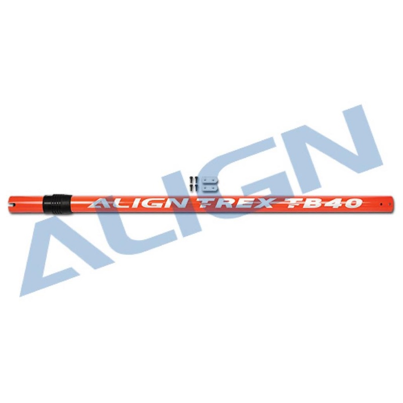 TB40 Carbon Fiber Tail Boom - Orange : HB40T010XOT