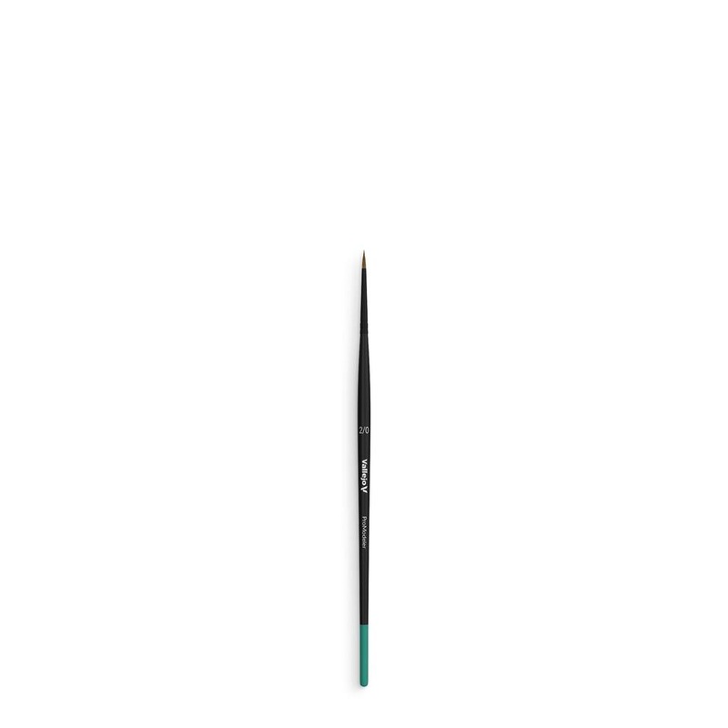 Vallejo AVB01020 Brush - Pro Modeler - Natural Hair Round Brush No. 2/0