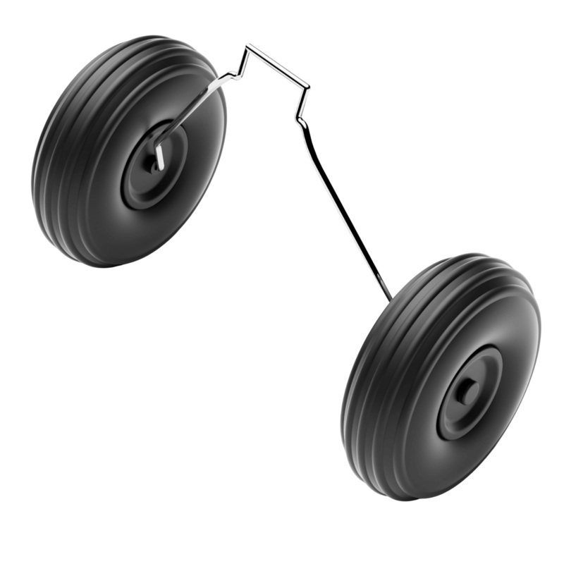 VolantexRC Trainstar 500mm Front & Rear Wheels Set for 2S/3S RC Airplane Parts