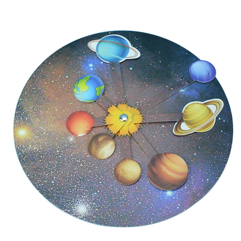 Pludo Spin & Orbit STEM Kit - DIY Science Toy for Kids 8-11 | Grade 3-5 Solar System Activity Model