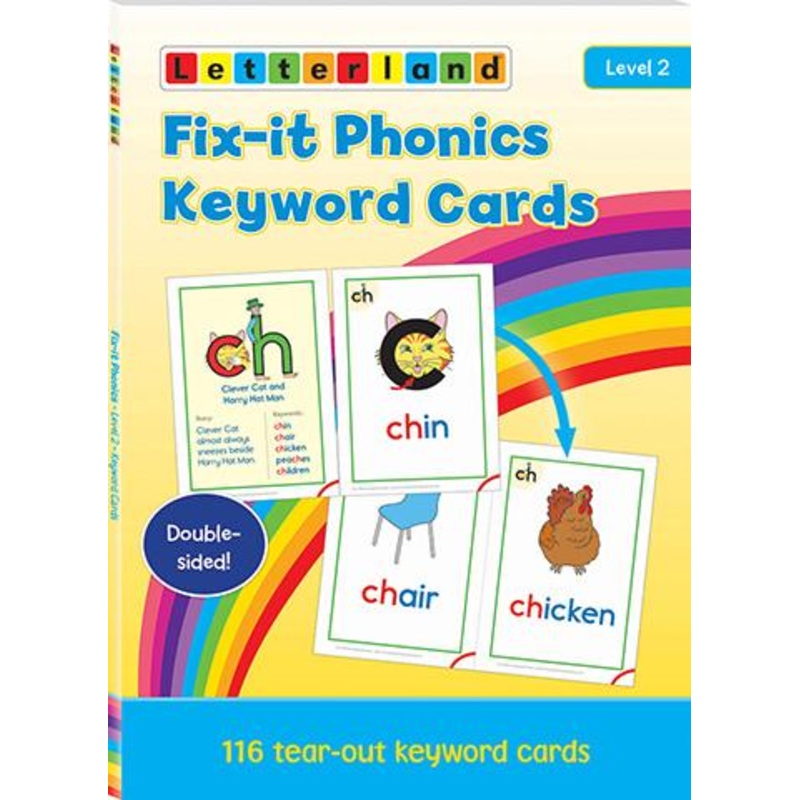 Level 2 Fix-it Phonics Keyword Cards (2nd Edition) - 2 books version, new August 2022