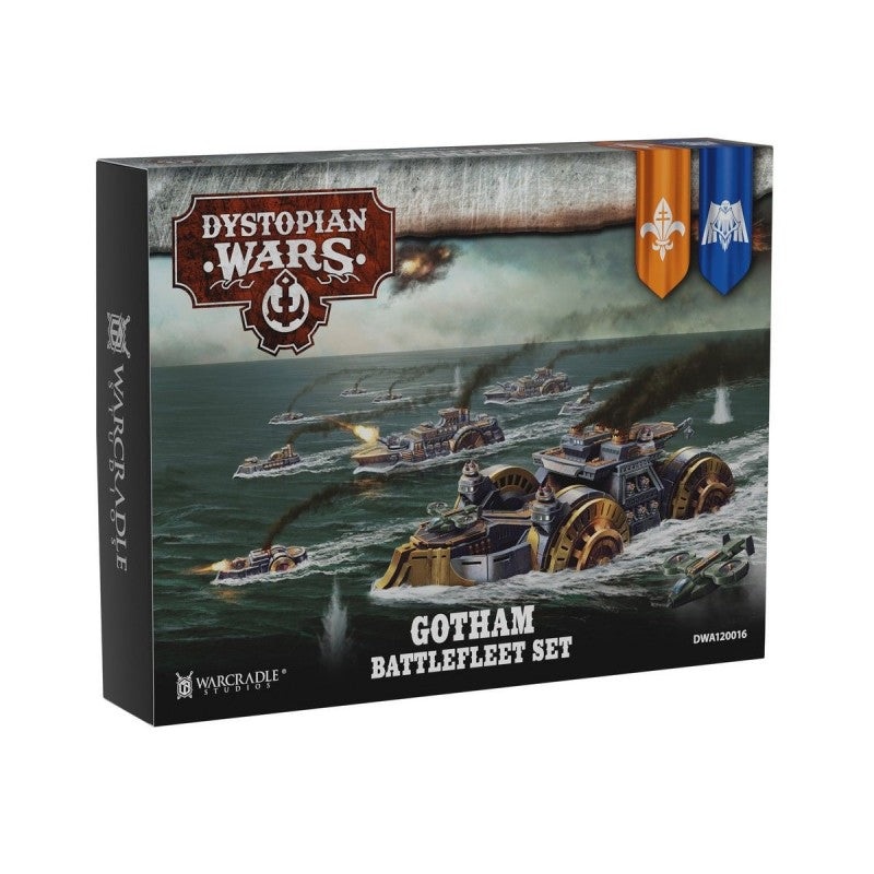 Warcradle DWA120016 Dystopian Wars: Gotham Battlefleet Set