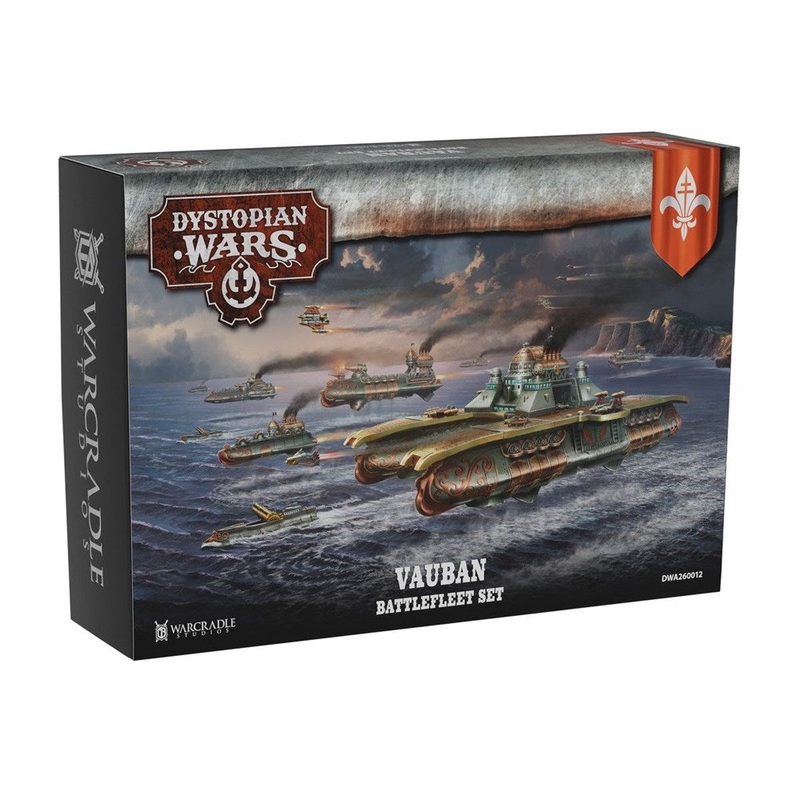 Warcradle DWA260012 Dystopian Wars: Vauban Battlefleet Set