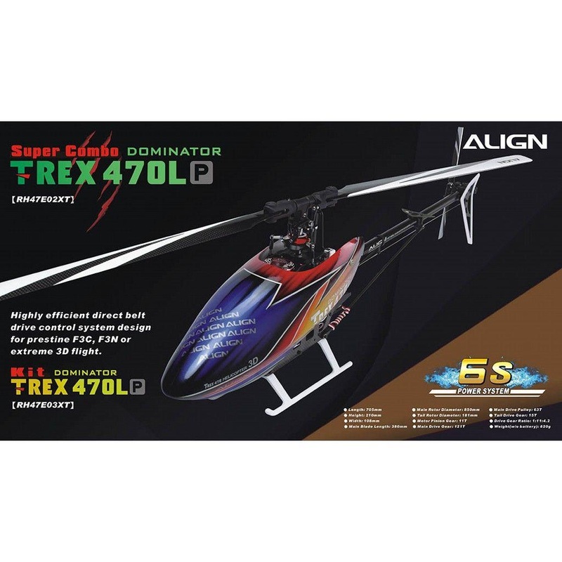 Align T-Rex 470LP Dominator Configurable Super Combo : RH47E02XT-C