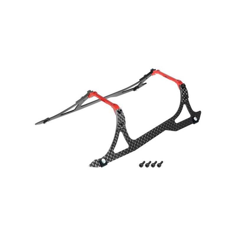 Aluminium/Carbon Fibre Landing Gear "A" Style (Red) - Blade Revolution 235 CP : MH-235C106A