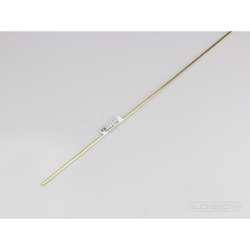 18" Round Brass Tube 1/8" (Pk2) : KS1145