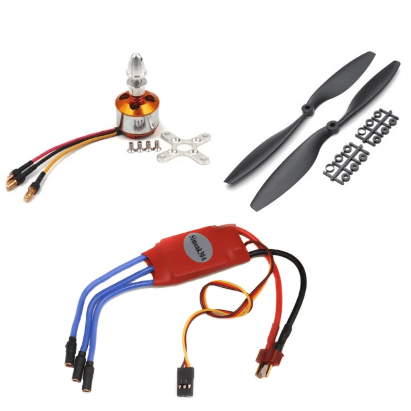 A2212 1400KV BLDC Motor and Simonk 30A ESC with 1045 Propellers for RC Drones