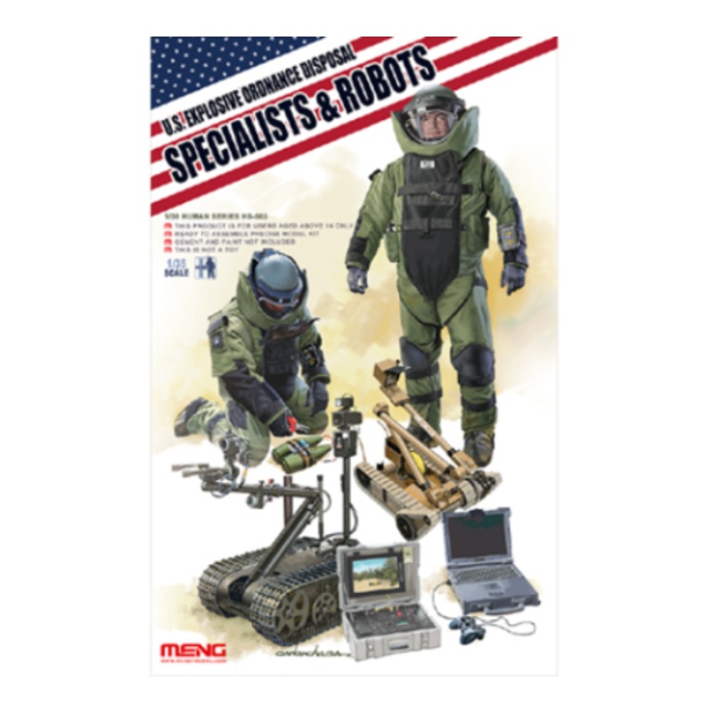 Meng HS-003 1/35 U.S. Explosive Ordnance Disposal Specialists & Robots