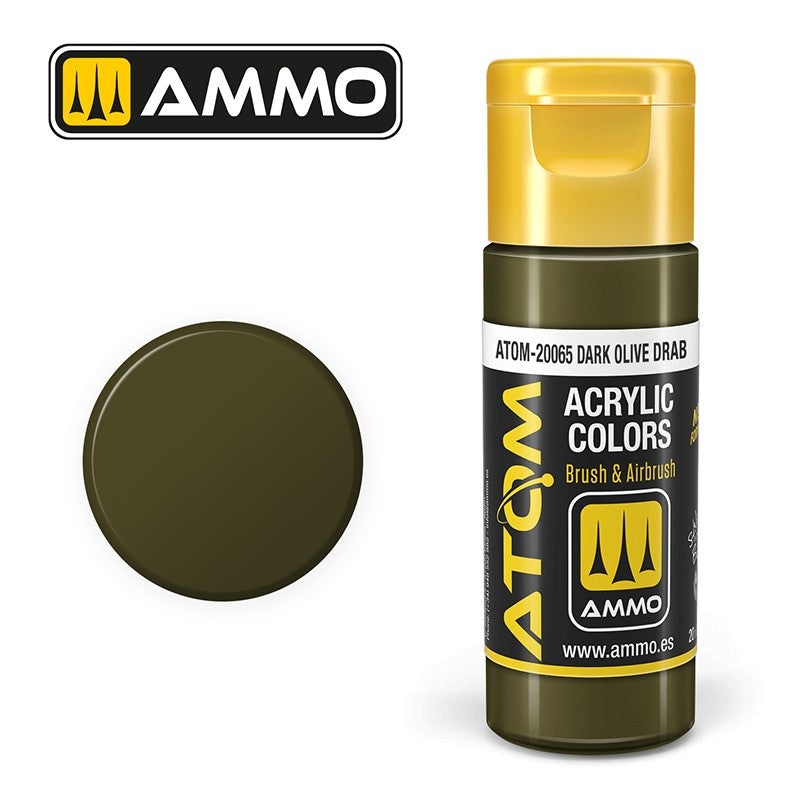 AMMO by Mig Jimenez ATOM-20065 Atom Color Dark Olive Drab 20ml