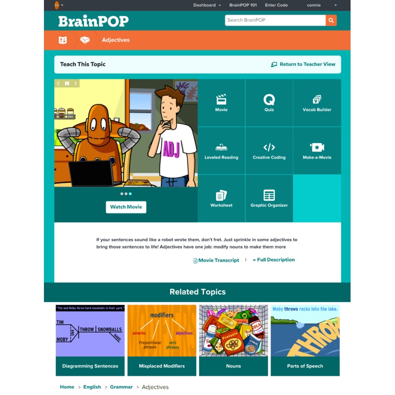 English @BrainPOP.com
