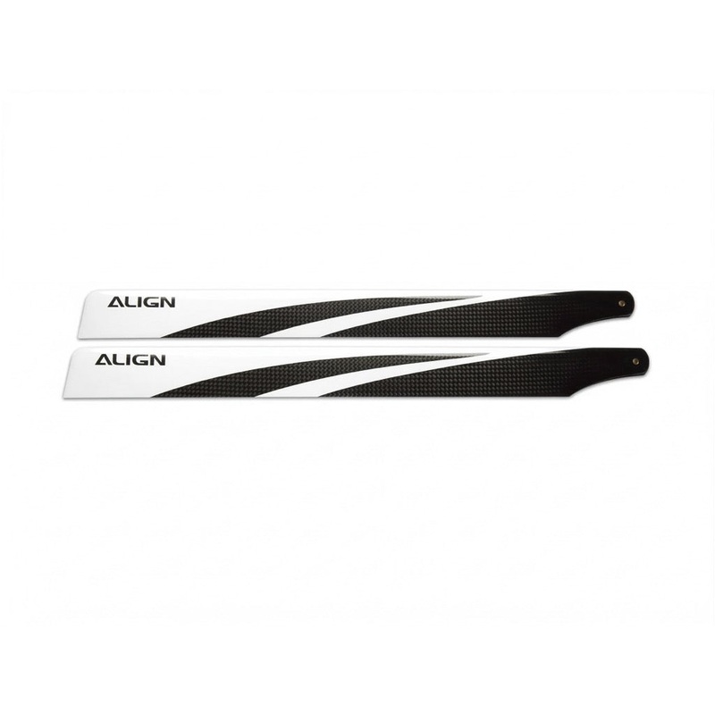 Align 380 Carbon Fiber Blades (B-Spec) : HD380AQCB