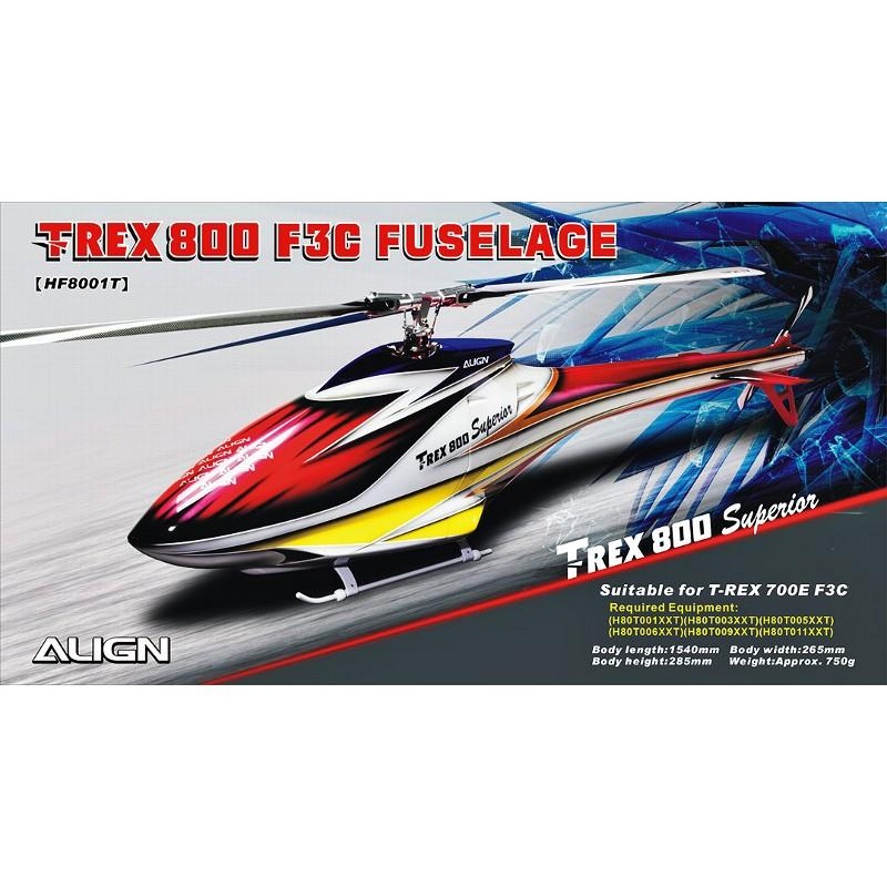 Align T-Rex 800 F3C Fuselage : HF8001