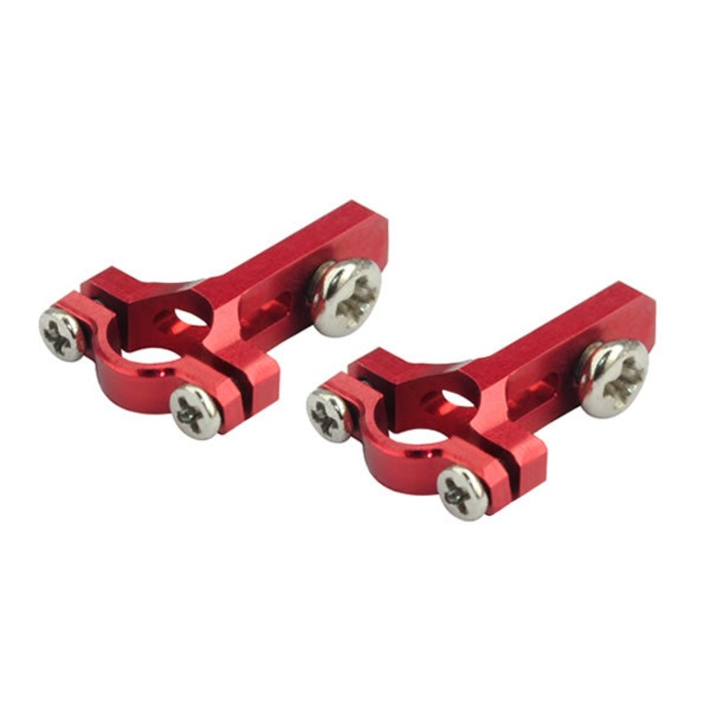 Aluminium Tail Servo Mount Round (RED) (for MH-DS002S/102S) : MH-130X121SR