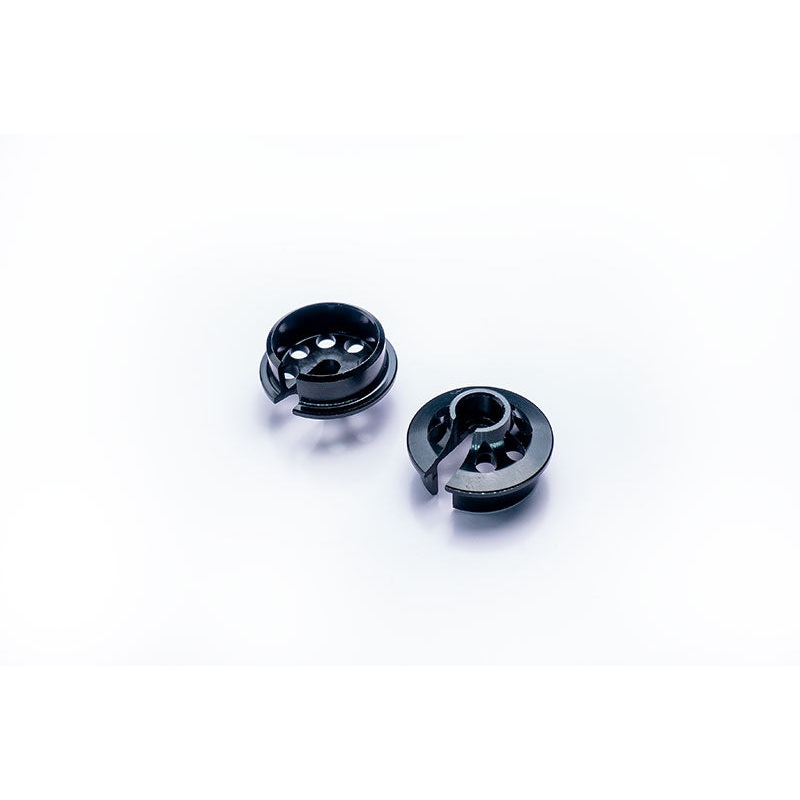 Koswork KOS04846BK Black Short 11.2/4.5mm Alum Shock Spring Retainer/Cup for 12mm Shock (2)