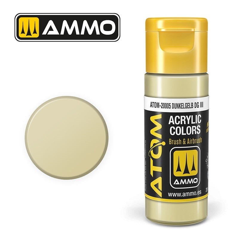 AMMO by Mig Jimenez ATOM-20005 Atom Color Dunkelgelb Dg Iii 20ml