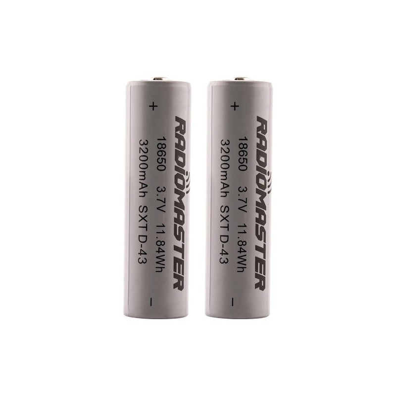 RadioMaster 18650 3200mAh 3.7V Battery (2) for TX16S/Boxer/TX12/Pocket/MT12 Radios : HP0157.18650-3200