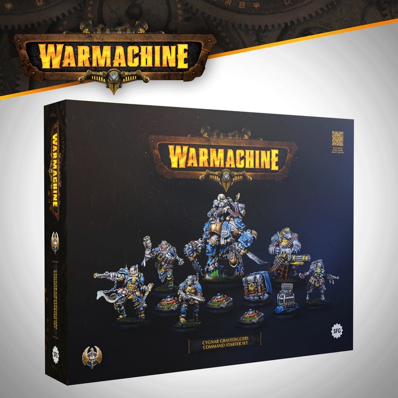 Steamforged Games SFIK-CGN222 Warmachine Cygnar Gravediggers Command Starter