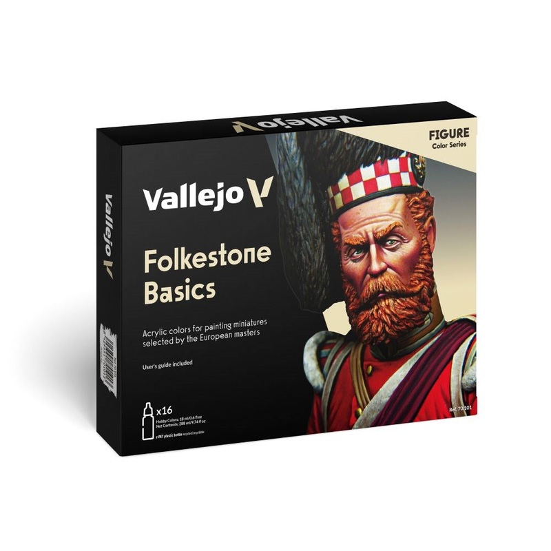 Vallejo AV70101 Model Colour Folkstone Basics Figure 16 Colour Set