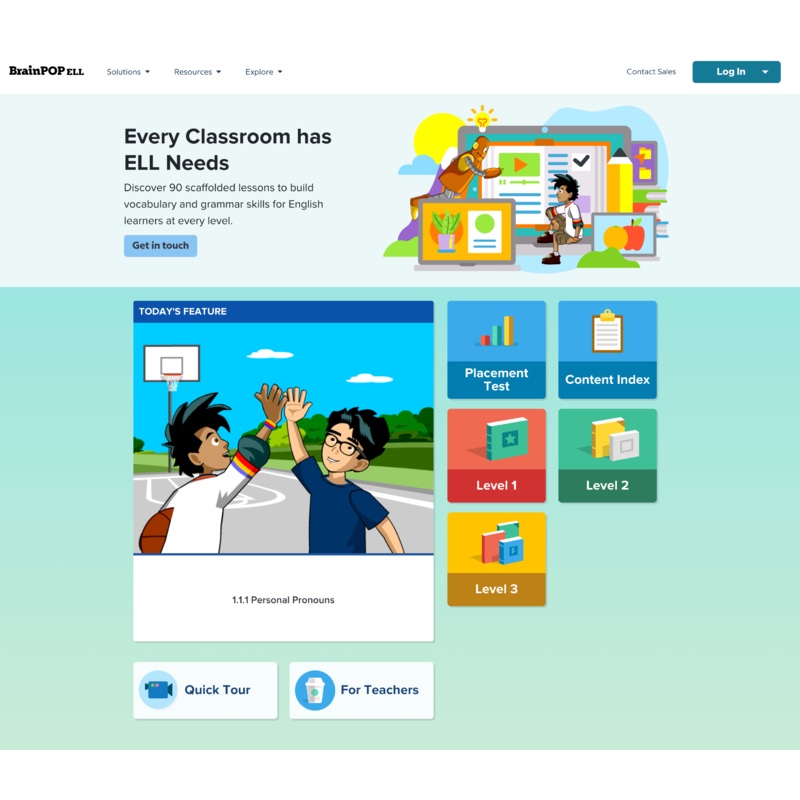 BrainPOP ELL (English Language Learning)
