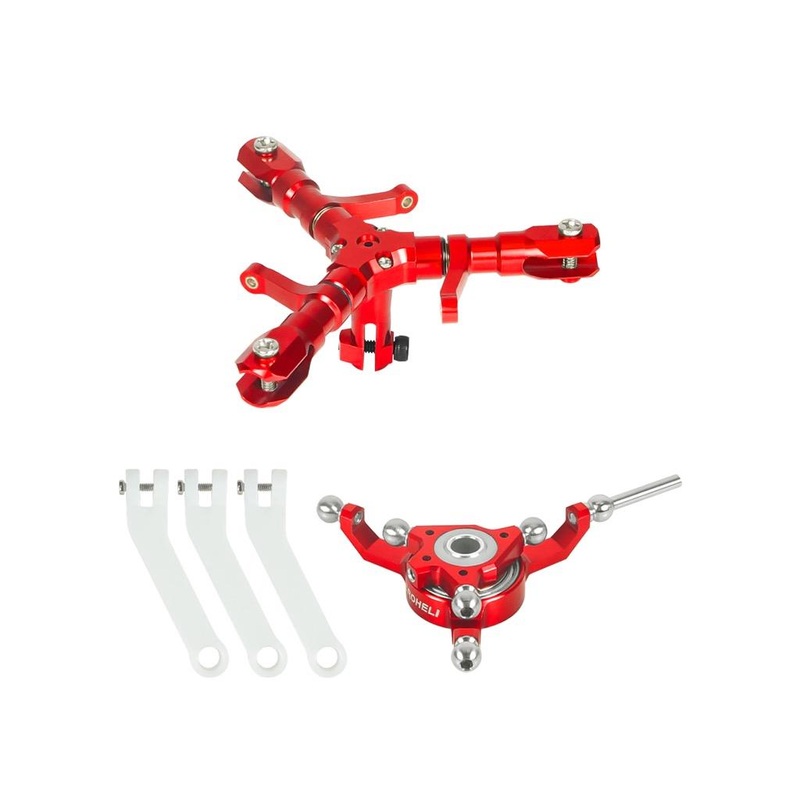 CNC Aluminium Triple Blade Conversion Set (Red) (For MH-235C101T Series) : MH-235C101TH