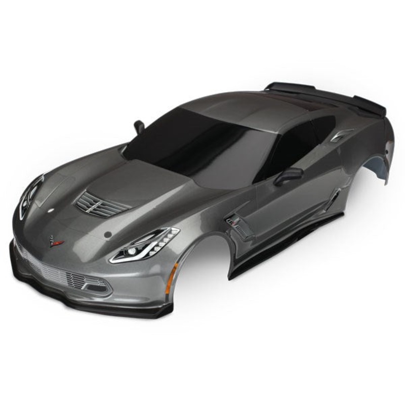 Traxxas 8386A Body Chevrolet Corvette Z06 graphite (painted decals applied)