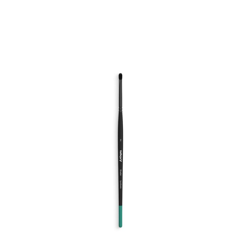 Vallejo AVB06002 Brush - Shader - Filbert Shader Flat Synthetic Brush No. 2