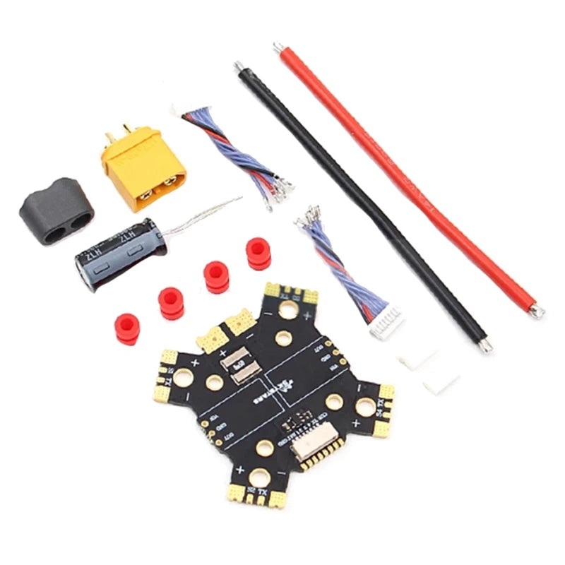 For SKYSTARS PDB XT60 Power Distribution Board 4X25A 4X30A For FPV Drone Quadcopter PDB XT60 Power Hub Black