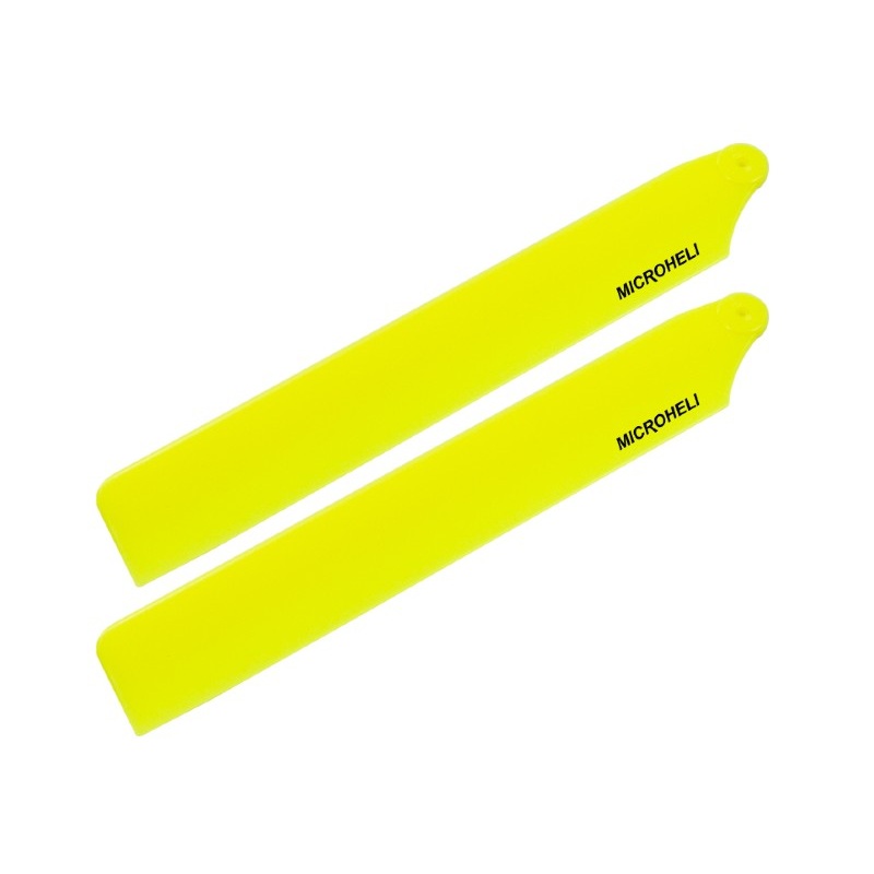 Plastic Main Blade 126mm (YELLOW) - OMP HOBBY M1/GooSky S1 : MH-OMM1003YL