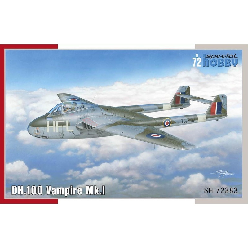 Special Hobby 72383 1/72 DH.100 Vampire Mk.I RAF RAAF and Arm de lAir Aus Decals