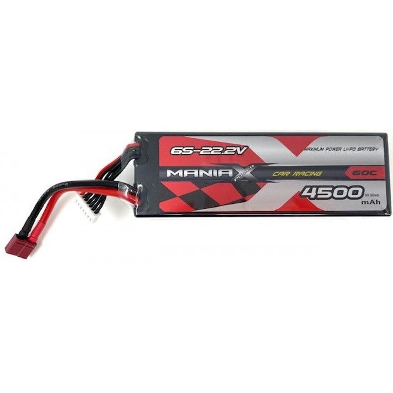 ManiaX 22.2V 4500mah 60C Car Lipo Pack : MX4500-6S-60C