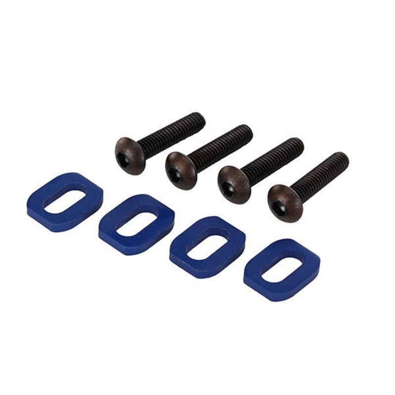 Traxxas 7759-BLK Aluminum Motor Mount Washers (4) Default Title