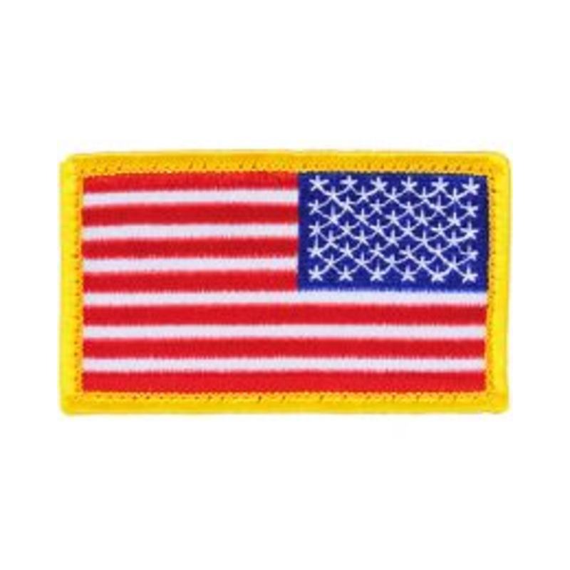 Flag USA, Rect. Gold RA Patch