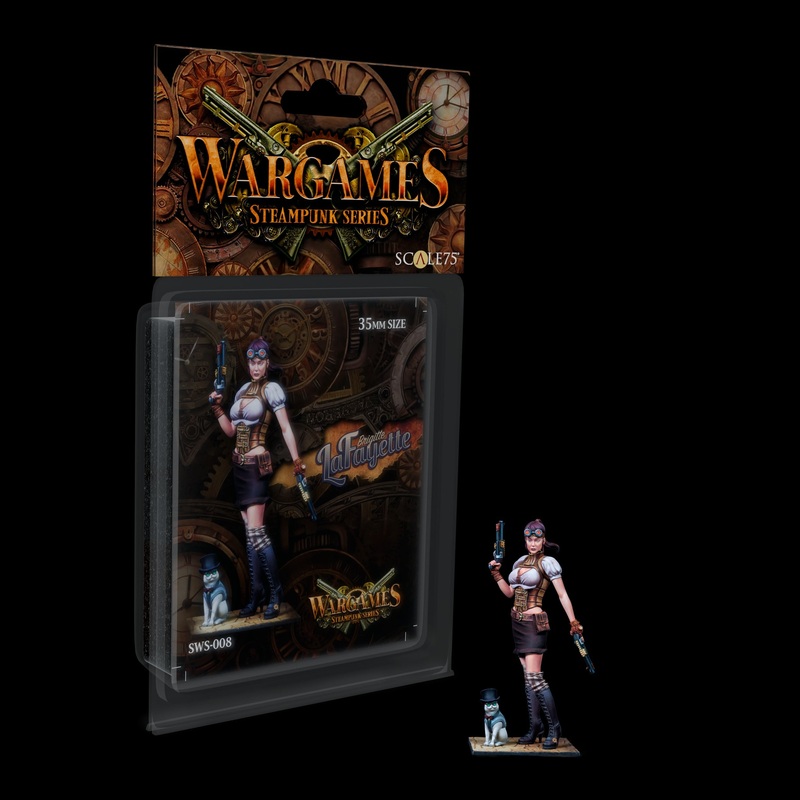 Scale 75 SWS-008 Figures Steampunk Wargames Brigitte Lafayette 35mm