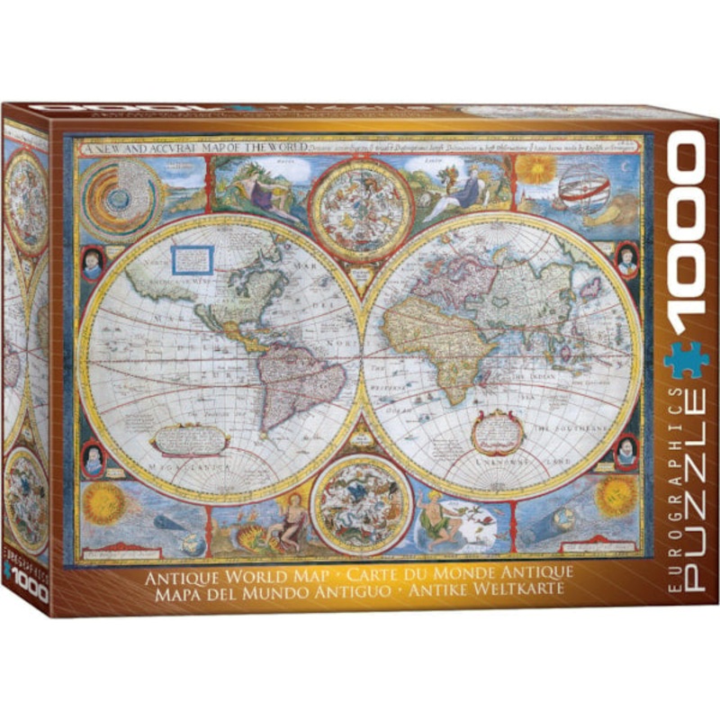 Antique World Map Puzzle-1000 pc