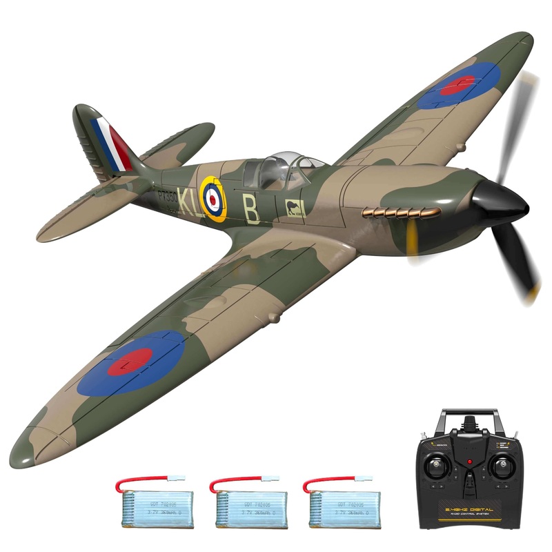 Spitfire RC Airplane: 2.4G 4CH EPP Mini Warbird Plane RTF With 2 batteries